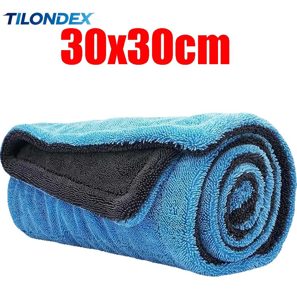 Microfiber Towel Detailing - 1/2PC 1000GSM Dual-Sided Microfiber Car Drying