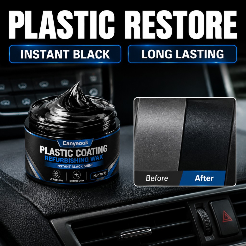 Trim Restorer Plastic - CANYEOOK Plastic Trim Renewal Wax -
