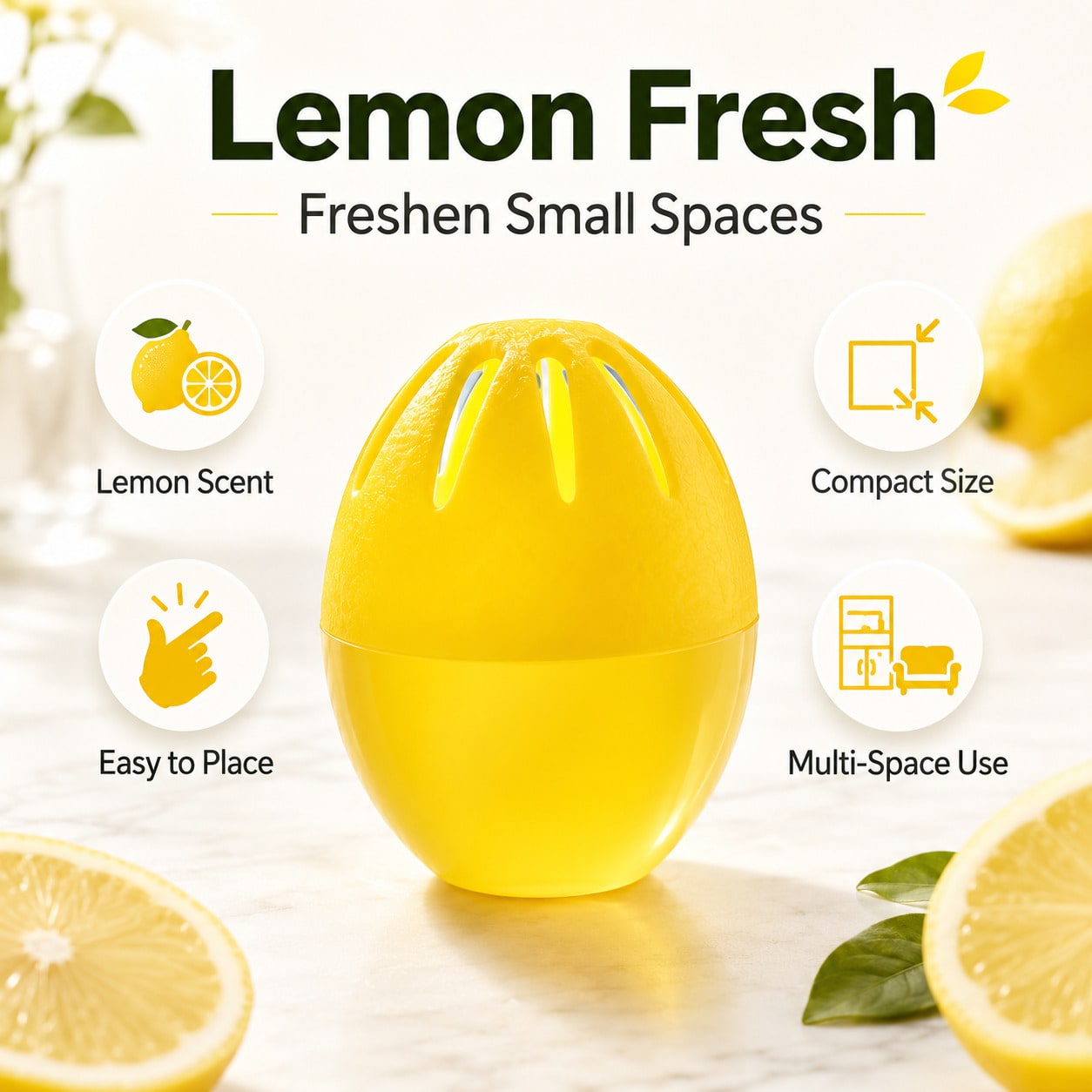 Lemon Fresh Deodorizer Egg, Lo - Odor Eliminator Car ulasan dan harga