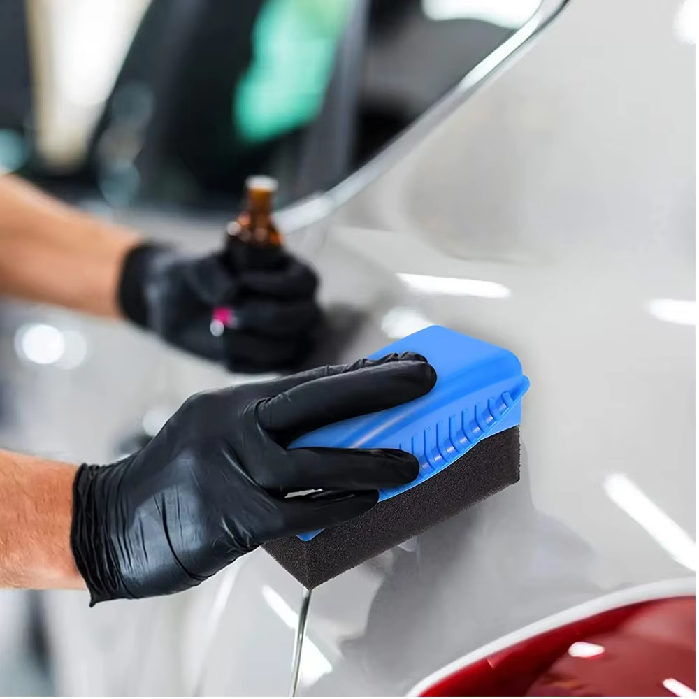 Car Wheel Sponge Brushes (W/ o - Wax Applicator Pad ulasan dan harga
