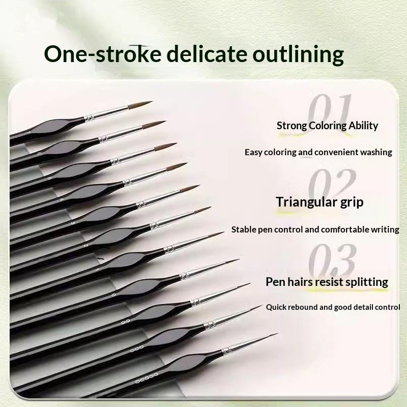 【B】Professional Miniature Pain - Detailing Brush Set ulasan dan harga