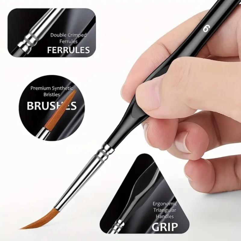 【B】Professional Miniature Pain - Detailing Brush Set ulasan dan harga