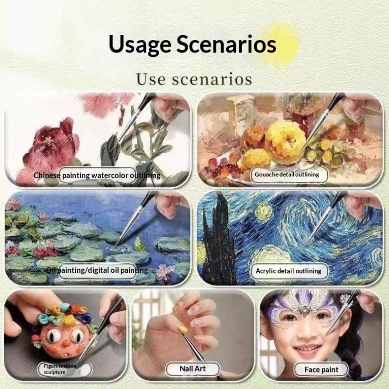 【B】Professional Miniature Pain - Detailing Brush Set ulasan dan harga