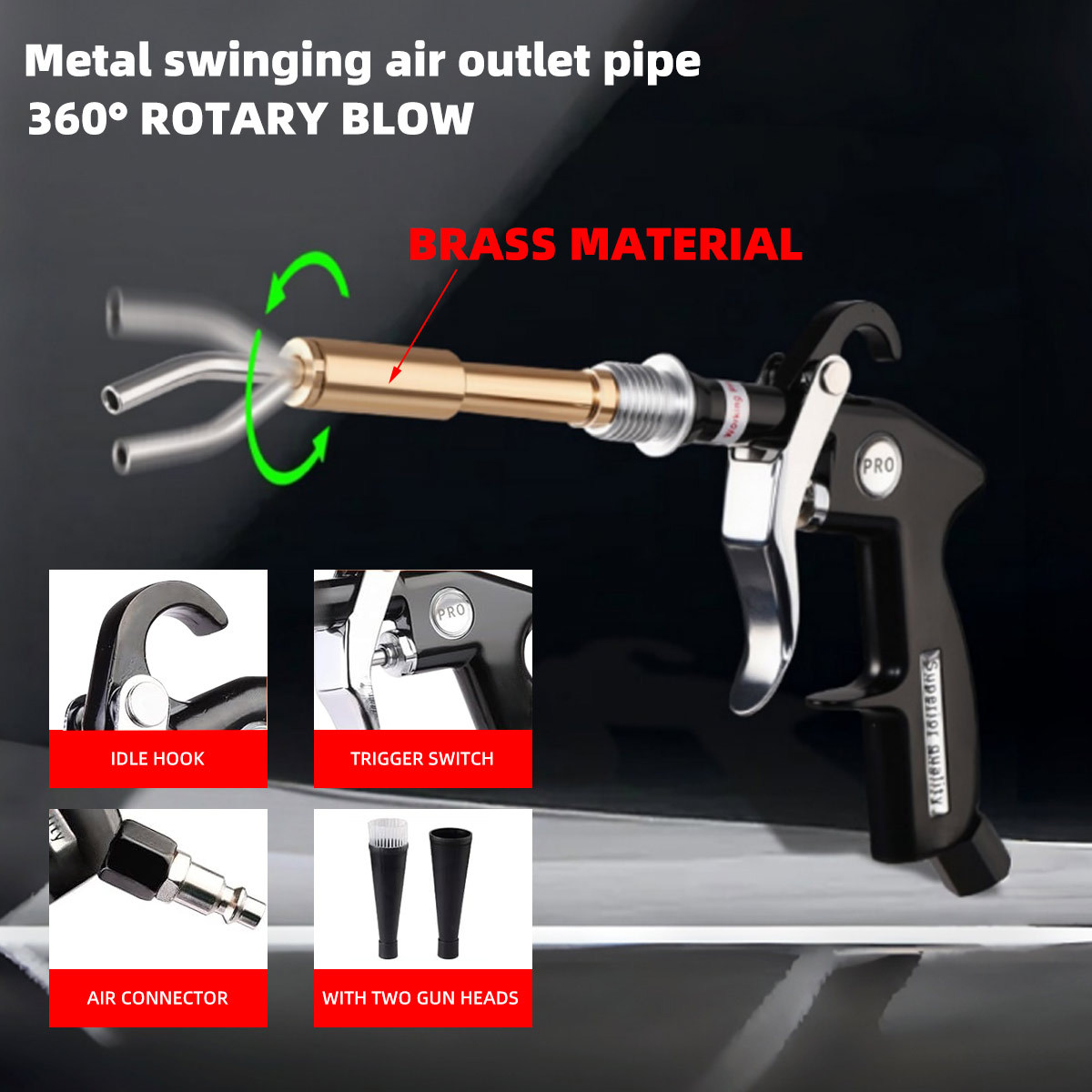1 Set High-Pressure Car Cleani - Dirt Brush Interior ulasan dan harga