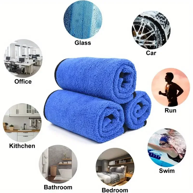 1-4pcs Soft Microfiber Car Was - Microfiber Towel Detailing ulasan dan harga