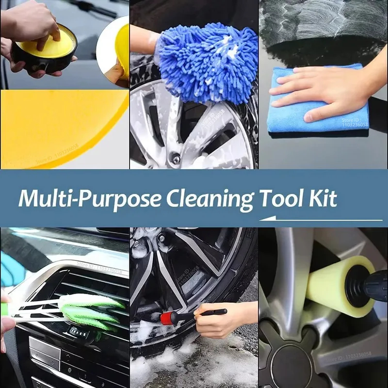 New Car Detailing Brushes Kit  - Detailing Brush Set ulasan dan harga