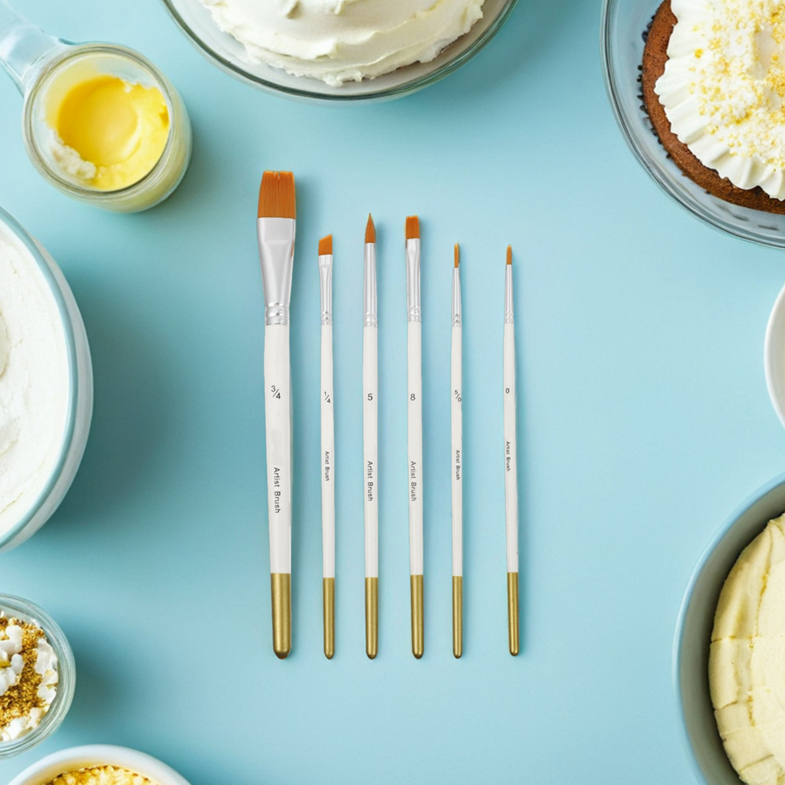 12Pcs Fondant Cake Decorating  - Detailing Brush Set ulasan dan harga