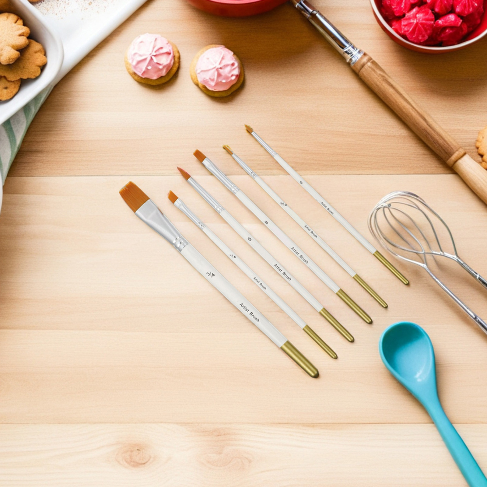 12Pcs Fondant Cake Decorating  - Detailing Brush Set ulasan dan harga