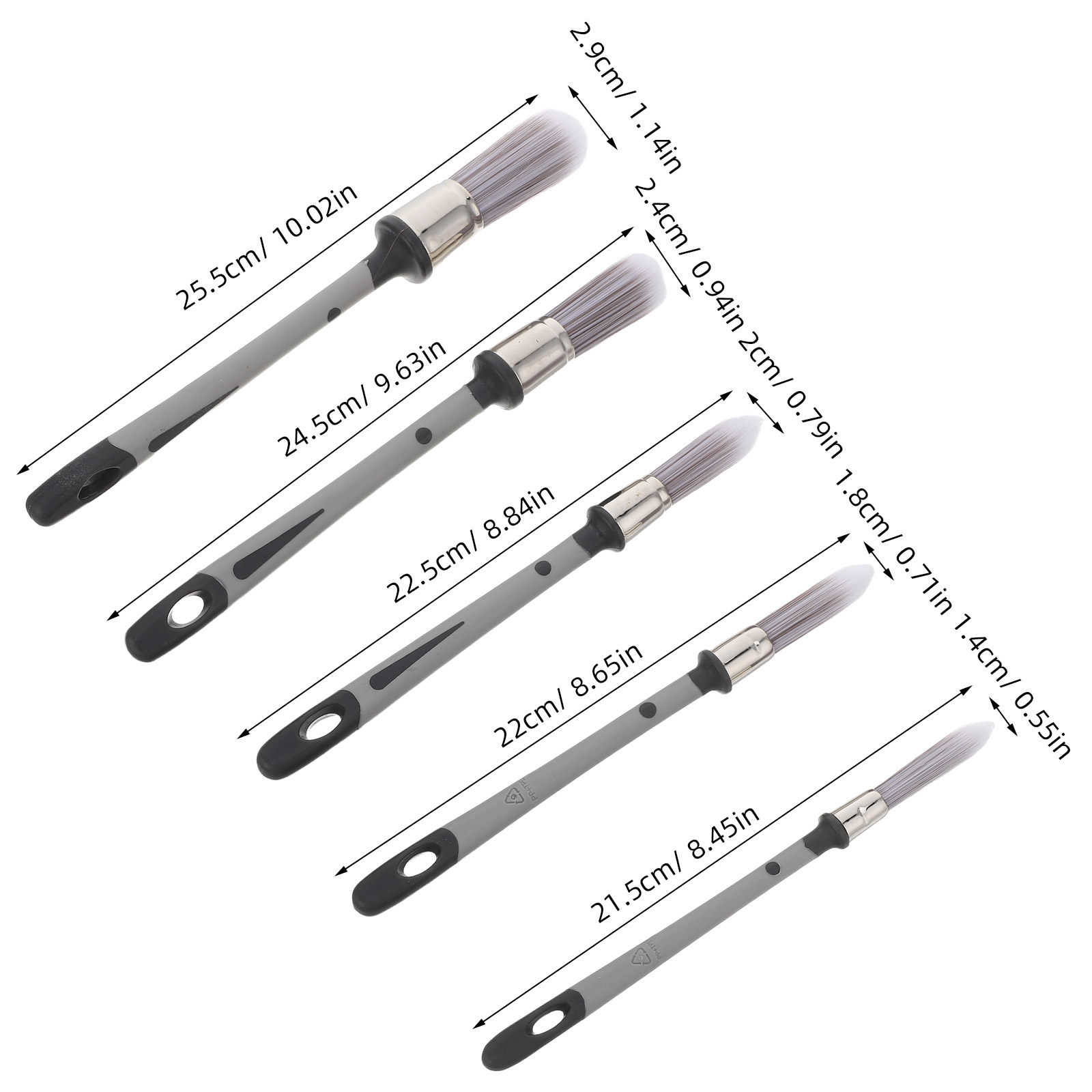 5Pcs Paint Brushes Detail Set  - Detailing Brush Set ulasan dan harga