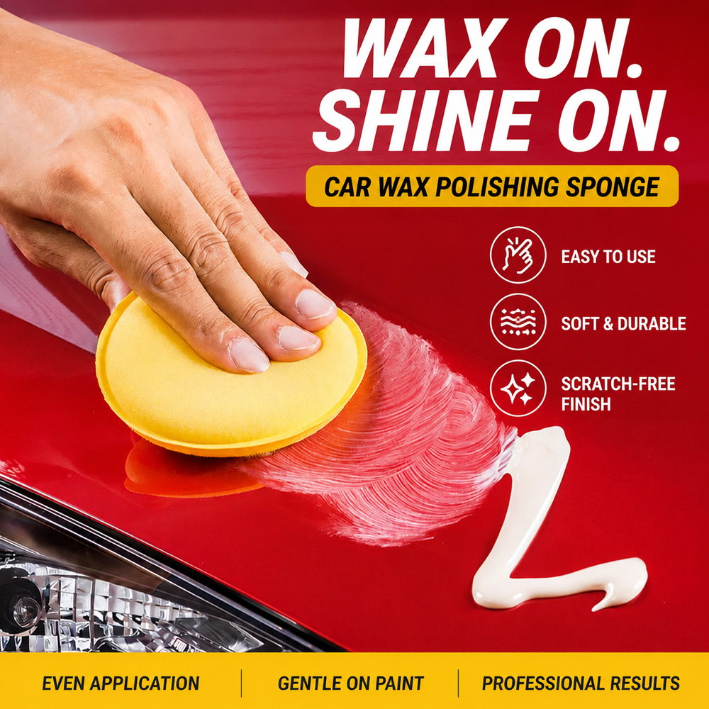 12Pcs Reusable Yellow Round Po - Wax Applicator Pad ulasan dan harga